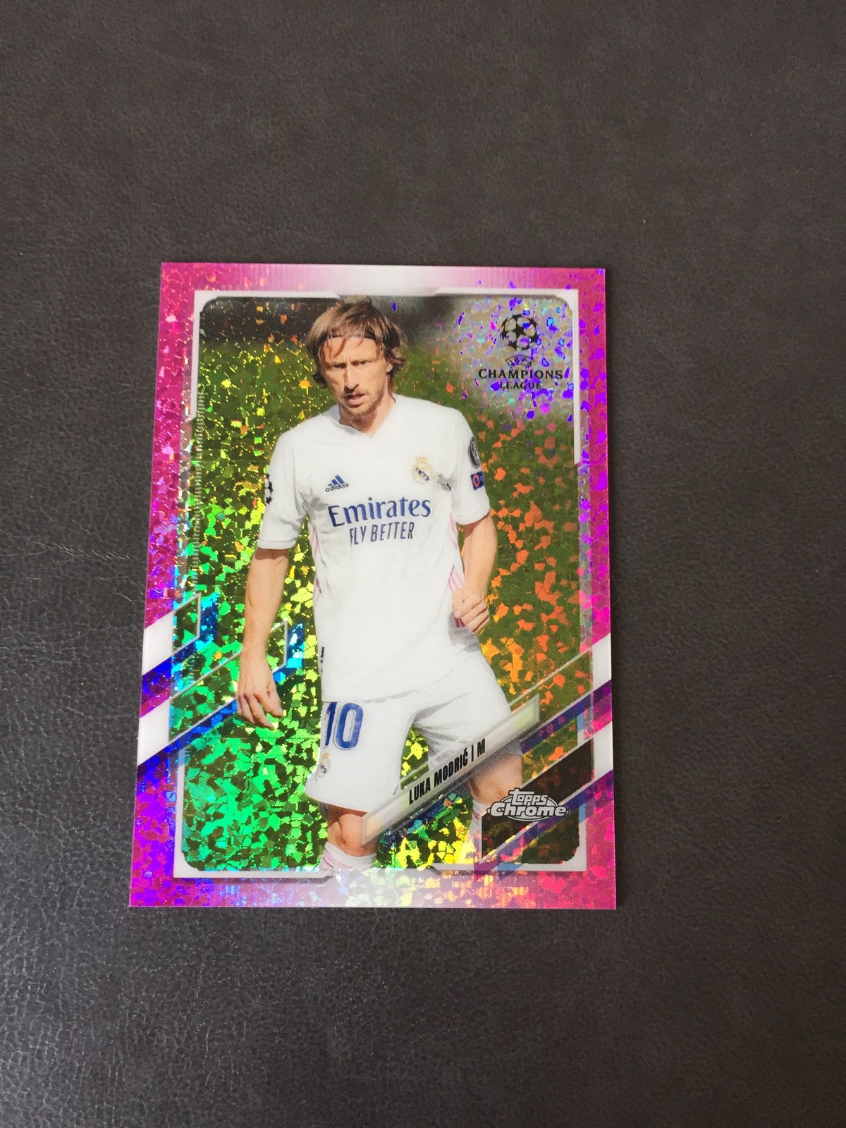 2020-21 Topps Chrome Luka Modric Real Madrid Croatia AC MIlan Pink Diamond /175