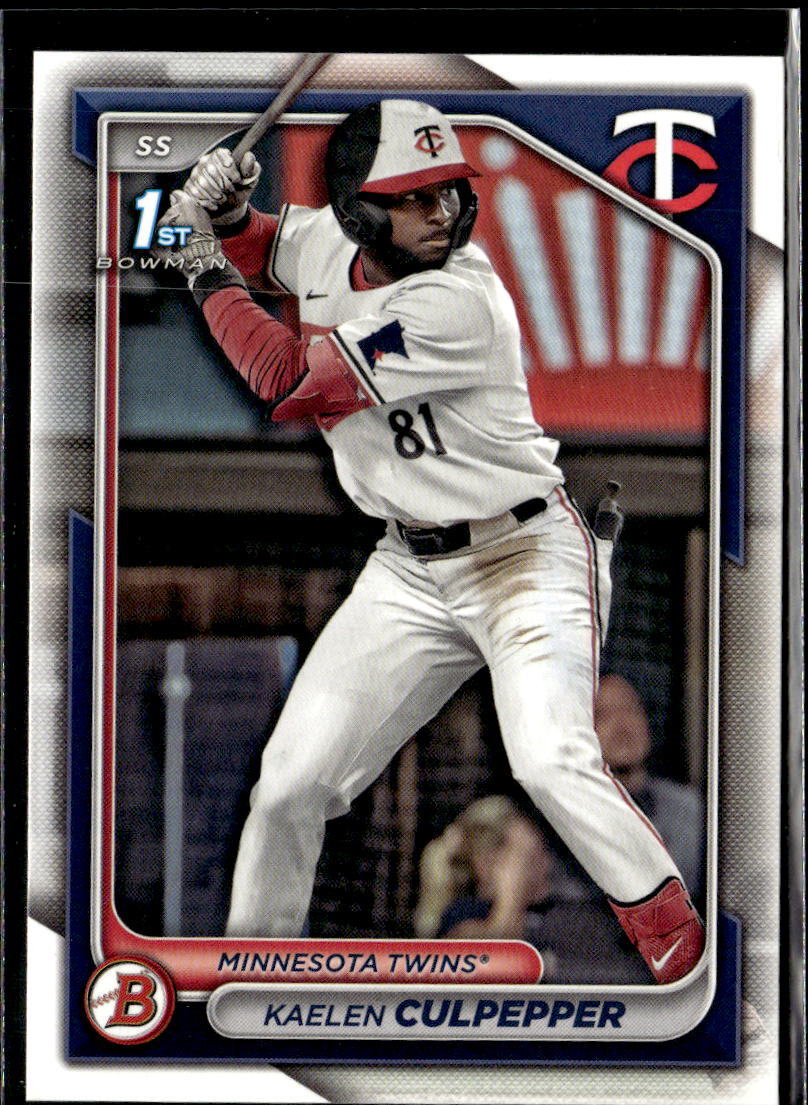 2024 Bowman Draft Paper Kaelen Culpepper Minnesota Twins #BD-98 5 Card Lot