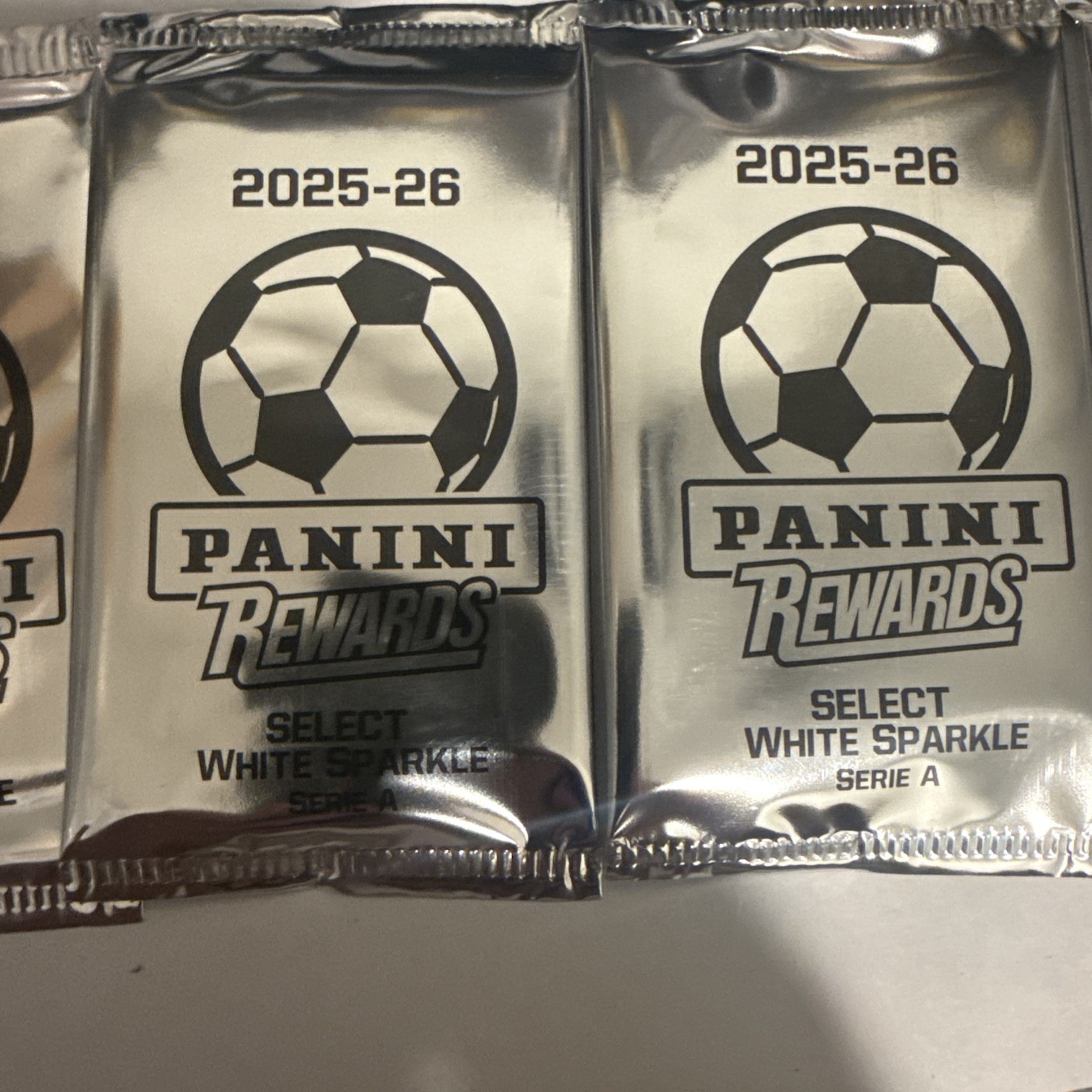 2025-26 Panini Select WHITE SPARKLE Serie A Panini Rewards PACK Soccer Wold Cup