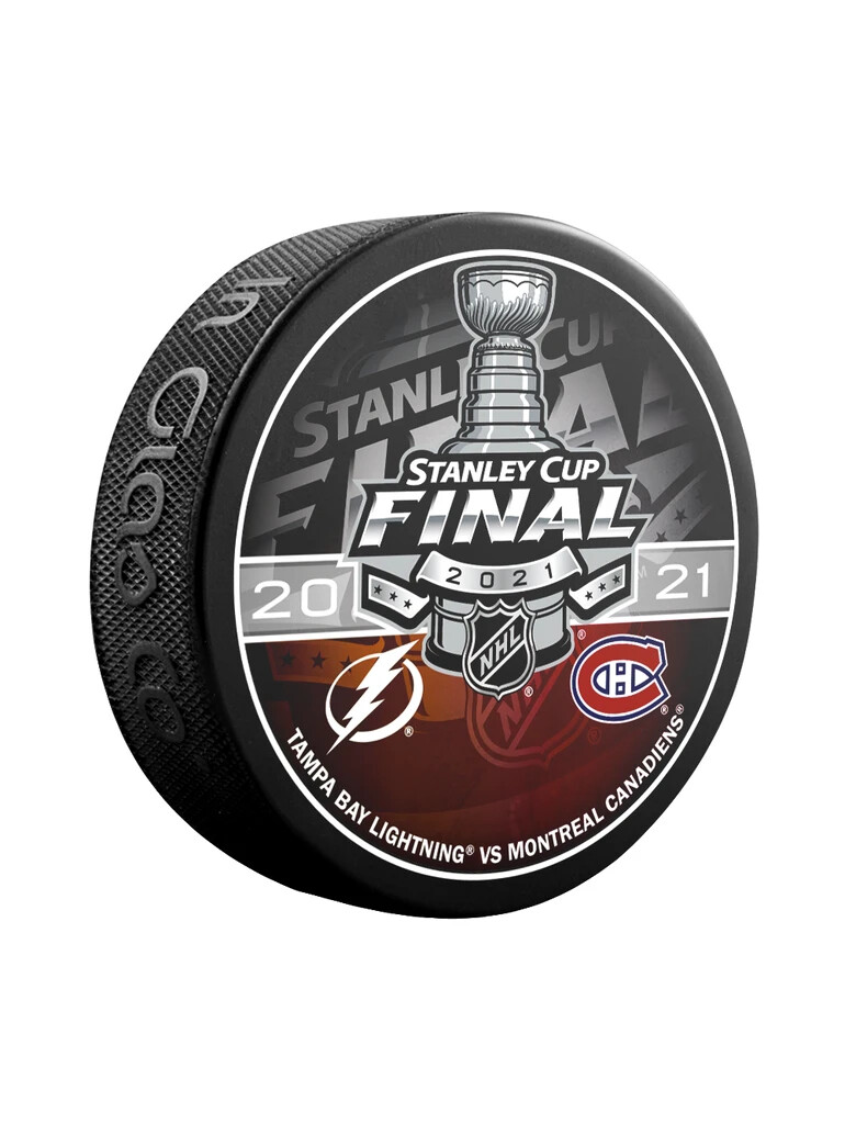 2021 Stanley Cup Final Tampa Bay Lightning vs Montreal Canadiens Souvenir Puck