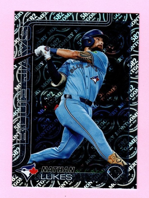 2025 Topps Montgomery Foil #420 Nathan Lukes Toronto Blue Jays
