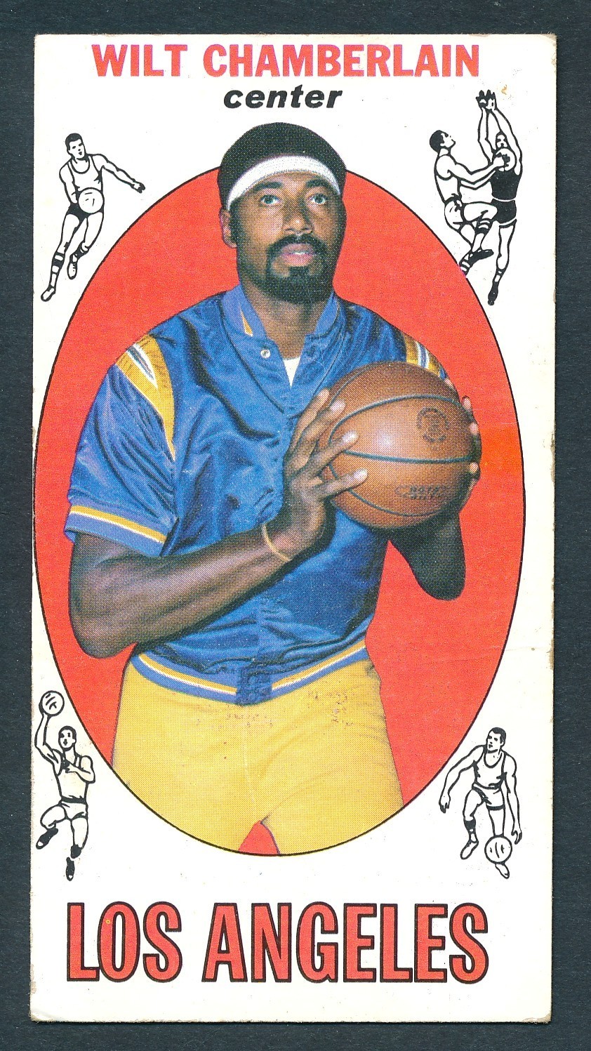 1969-70 Topps Basketball #1 WILT CHAMBERLAIN Los Angeles Lakers ~ VG wrinkles