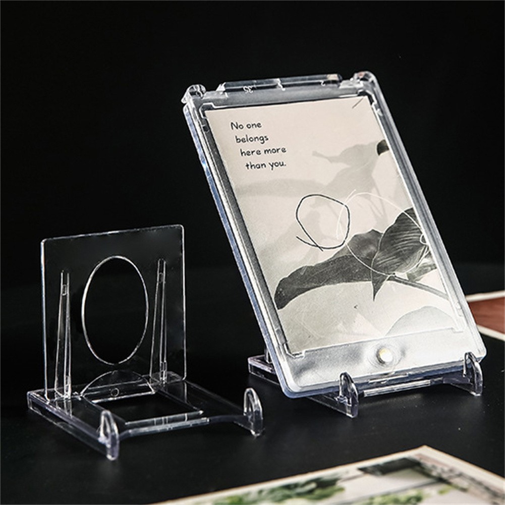 Adjustable Acrylic Stands Display Rack for Photos Crafts Office Desktop Storage