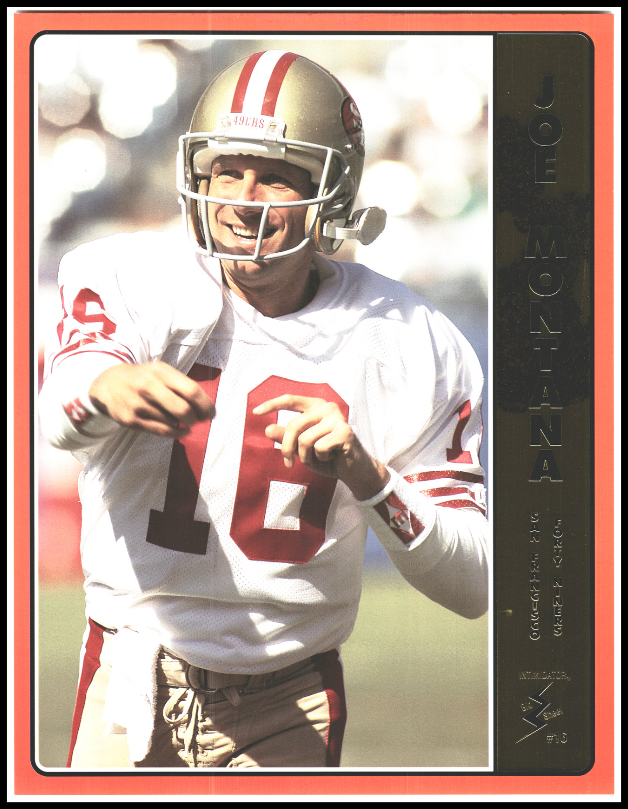 1992/93 Intimidator Bio Sheet NFL Football Card Complete Sealed Set