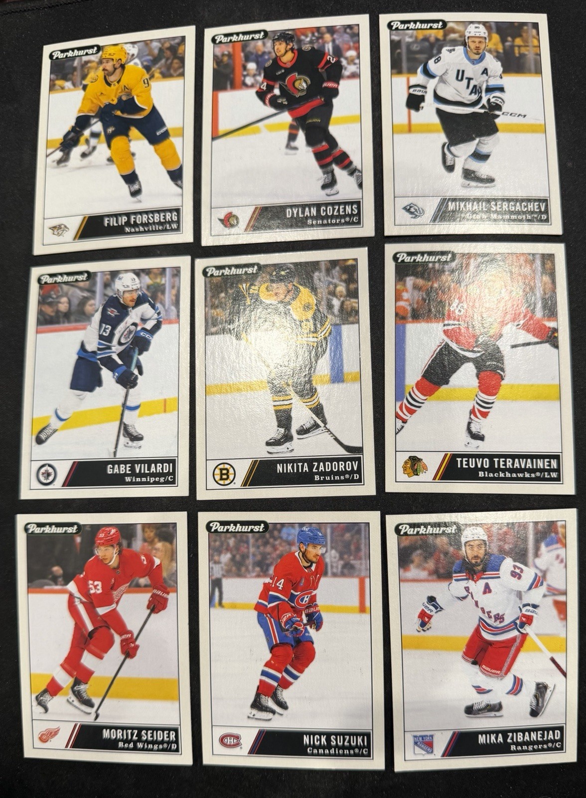 2025-26 Parkhurst Champions Hockey – Set Builder #1-250 w/ Rookies – You Pick!