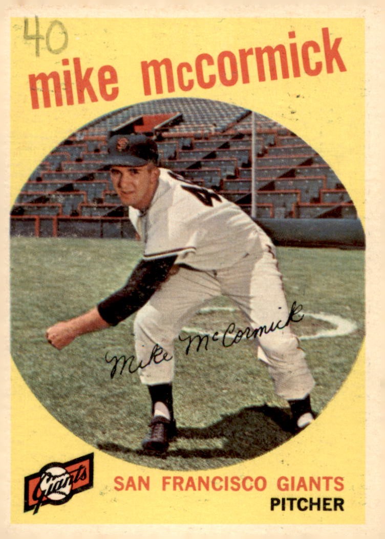 1959 Topps #148 Mike McCormick