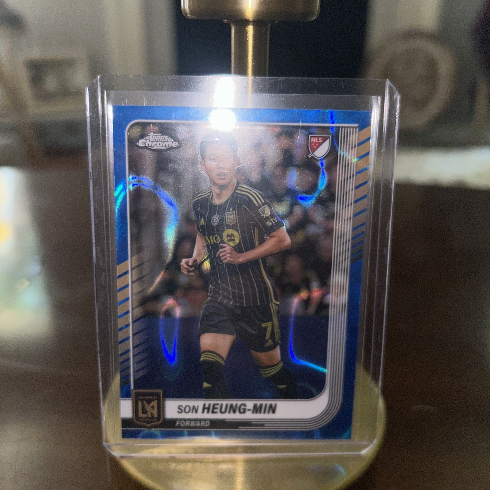 2025 Topps Chrome MLS – Son Heung-Min #68 Blue Lava Refractor – LAFC