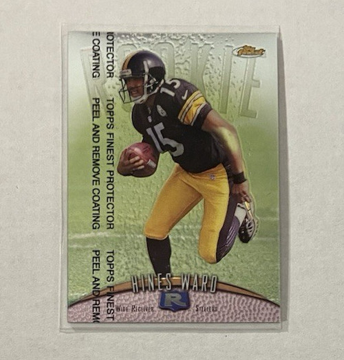 Hines Ward 1998 Topps Finest Rookie Card #148 RC W/ Protective Coating