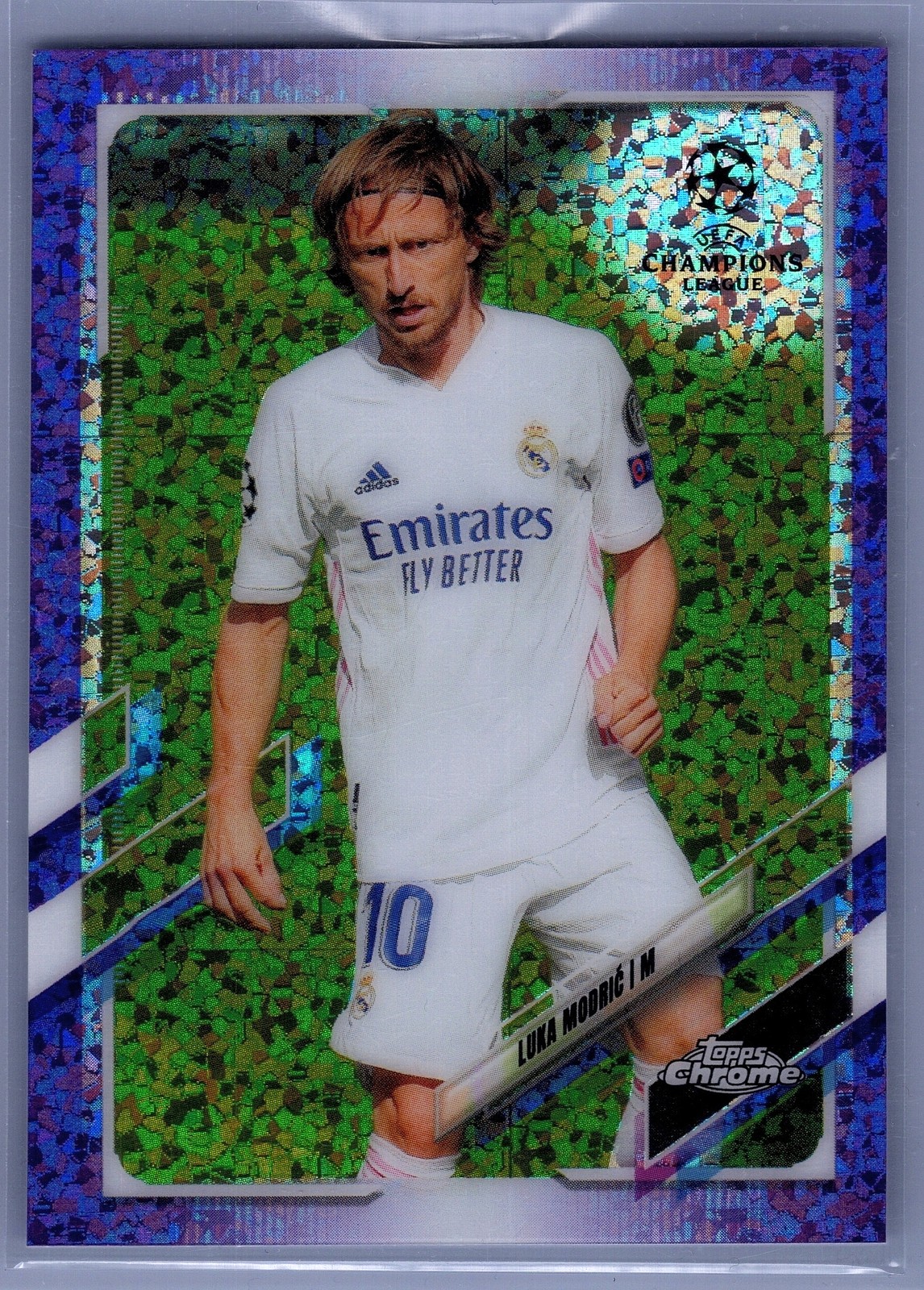 2020-21 Topps Chrome UEFA Champions League #75 Luka Modric Purple Refractor /250