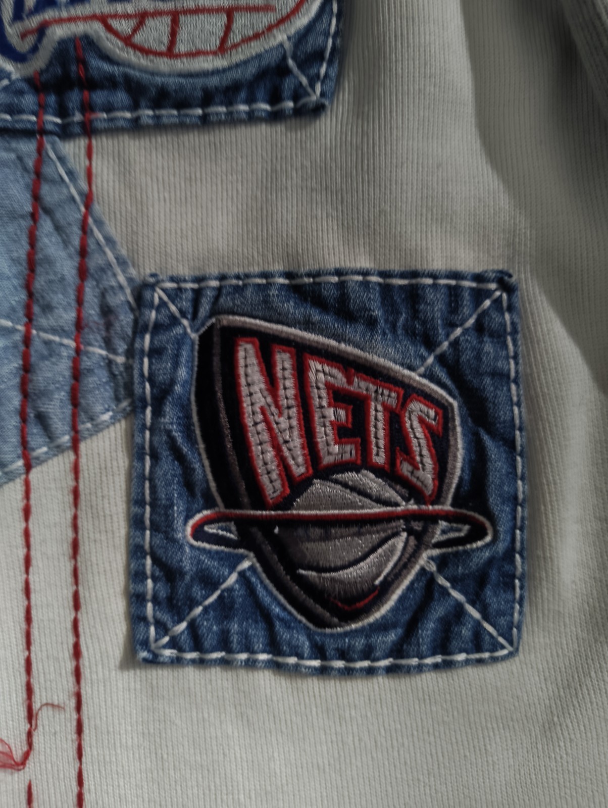 NBA Patch Sweatshirt Vintage Y2K Unk In The Cream Color Way XXL
