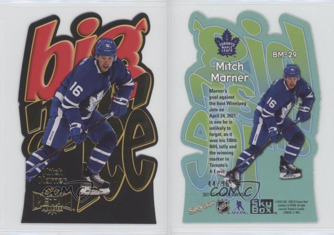 2021-22 Skybox Metal Universe Big Man on Ice Gold 44/96 Mitch Marner #BM-29 0e15