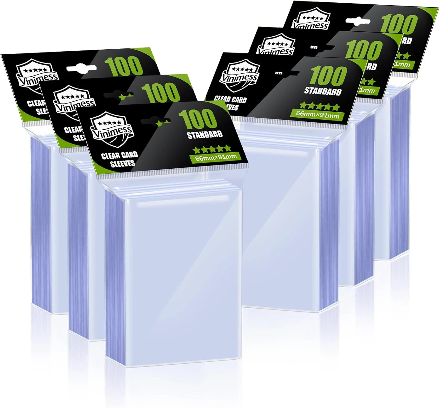 600 Counts Card Sleeves for Trading Cards, Soft Penny Sleeves Clear Baseball Car