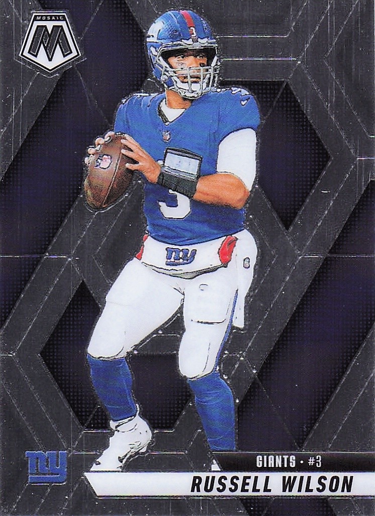 2025 Panini America, Inc. MOSAIC FOOTBALL RUSSELL WILSON #14 NEW YORK GIANTS