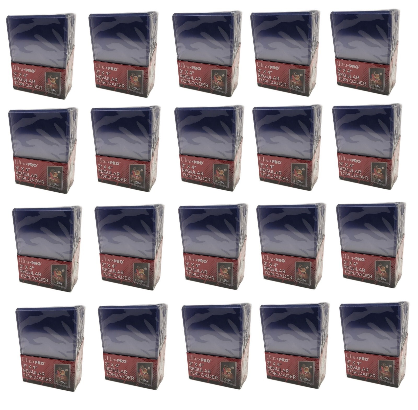 (500) Ultra Pro 3×4 Regular Toploaders Trading Card Holders 1/2 Case (20 Packs)