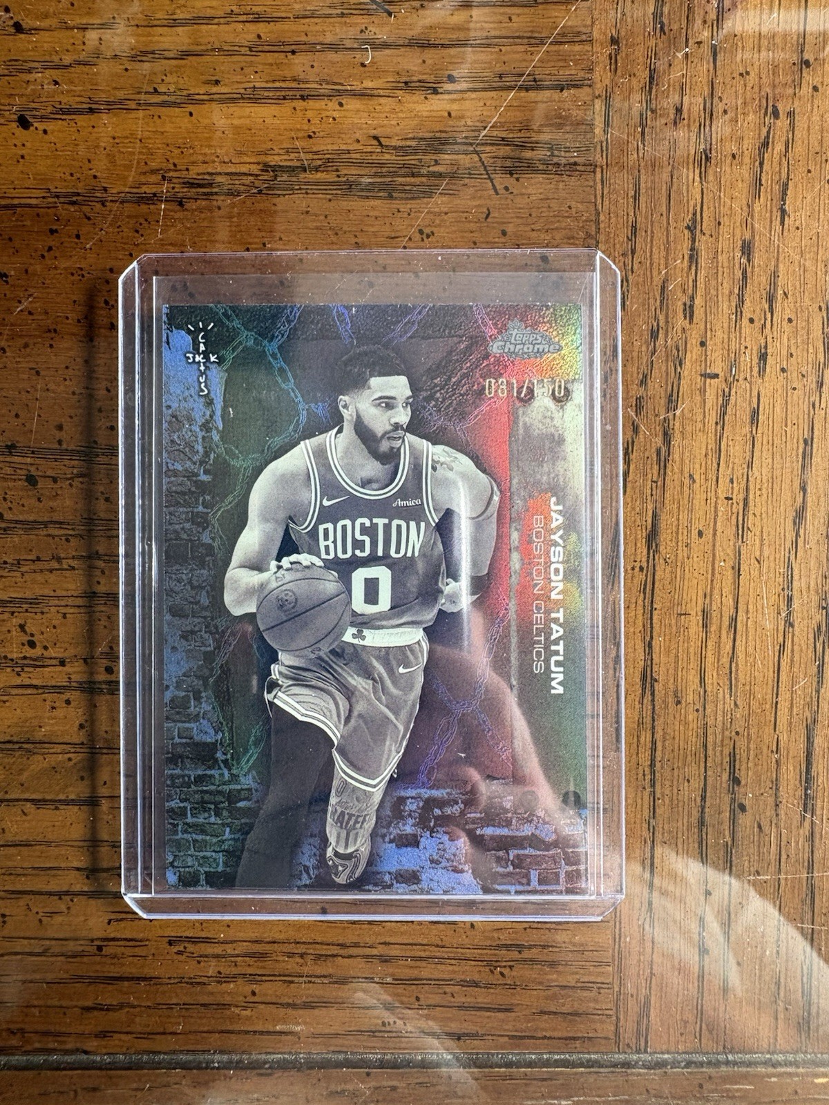 2025-2025 Topps Chrome Cactus Jack Jayson Tatum Blue Refractor /150
