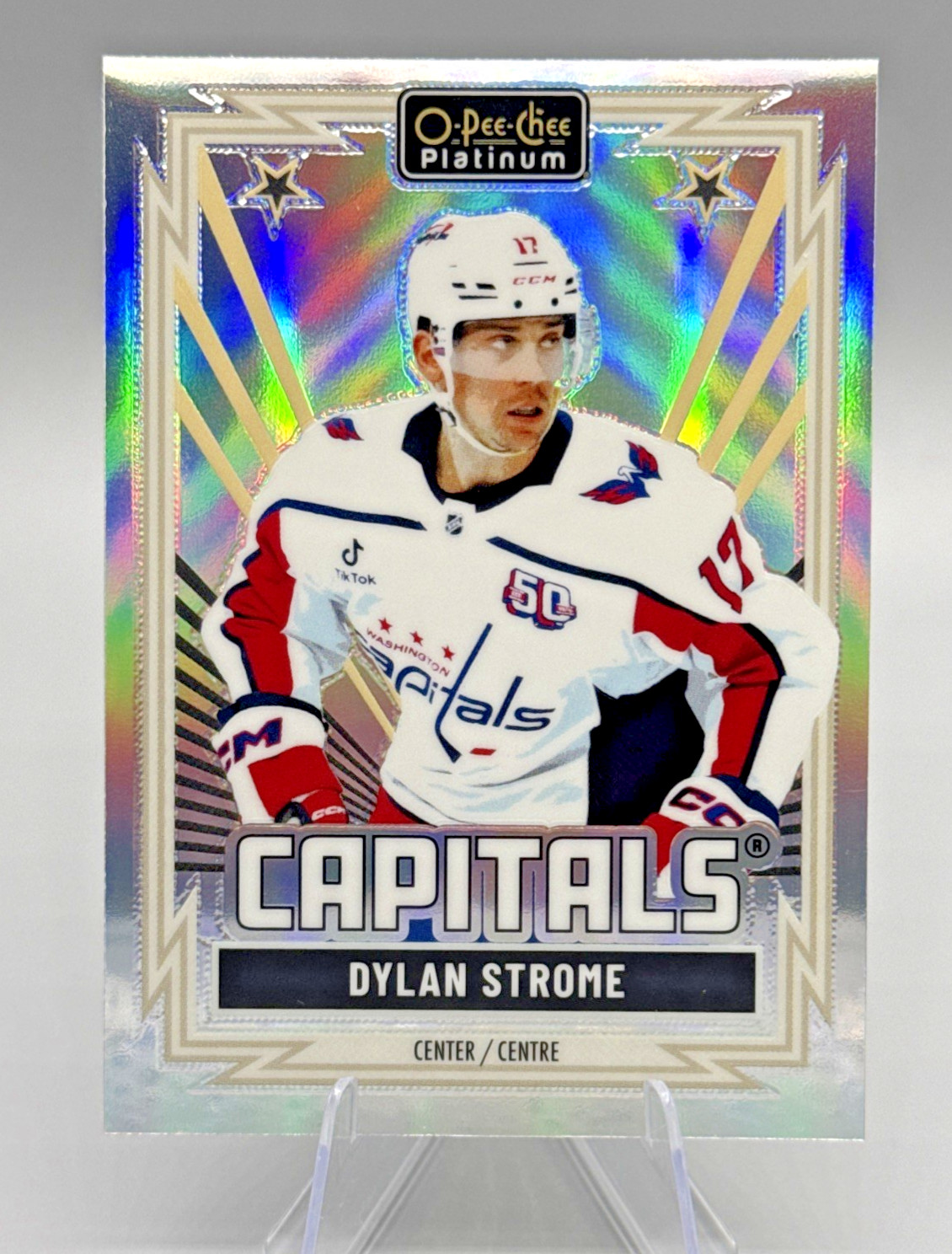 Dylan Strome 2025-26 O-Pee-Chee Platinum #R-28 Retro Rainbow SP Capitals