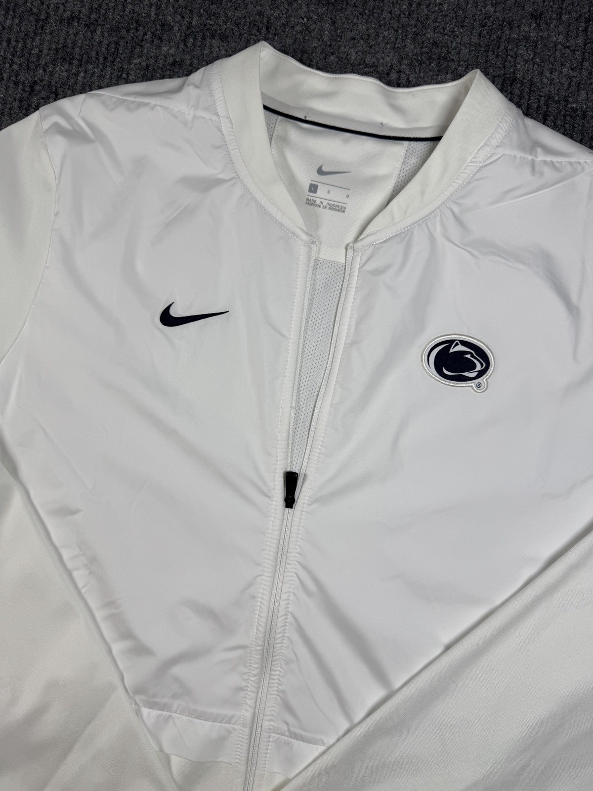 Nike Penn State Nittany Lions Sideline Hybrid Full-Zip Jacket Mens Large White