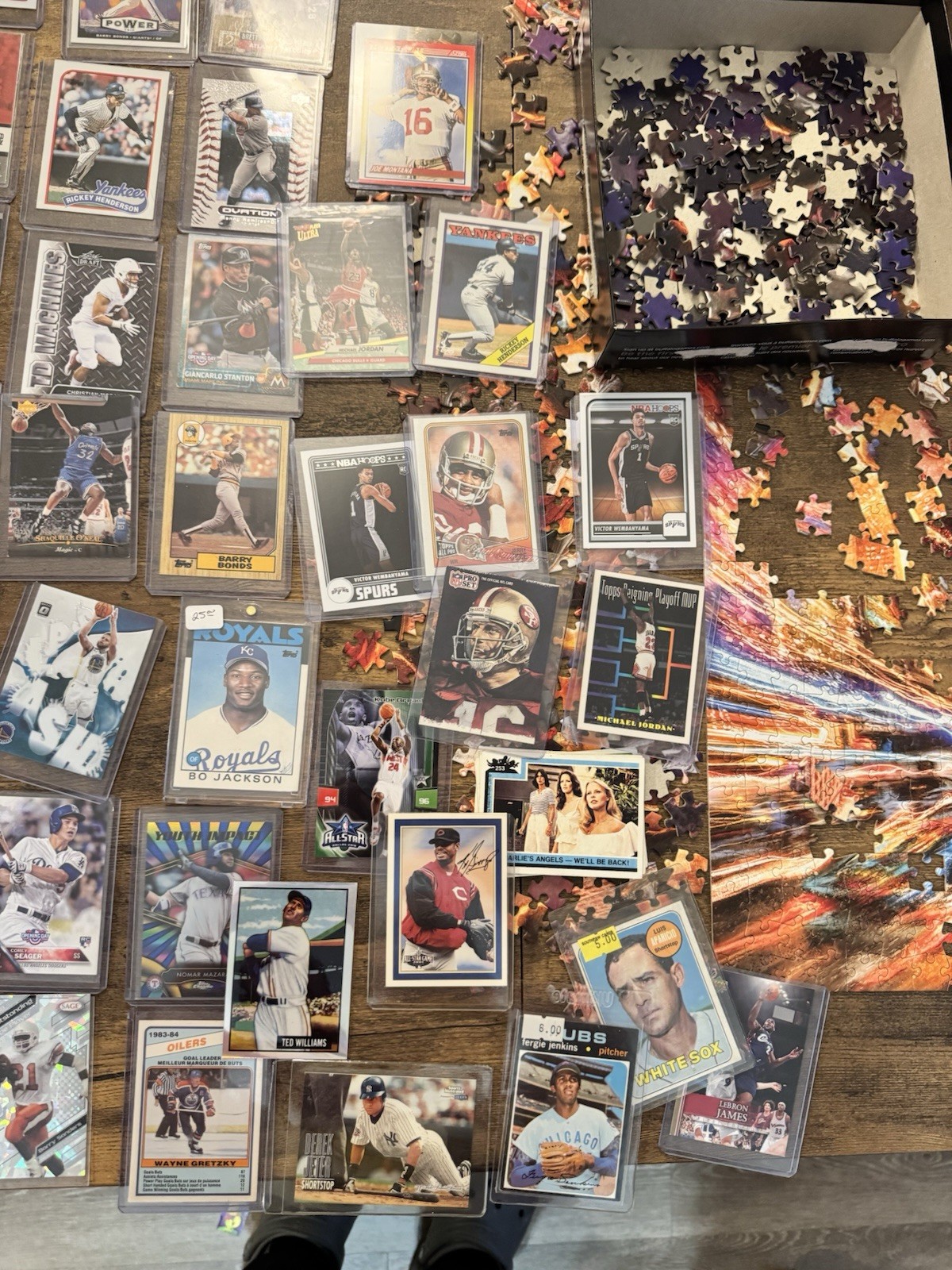 Topps Mixed Sports Trading Card Lot – Michael Jordan, Payton, Sayers, Bo