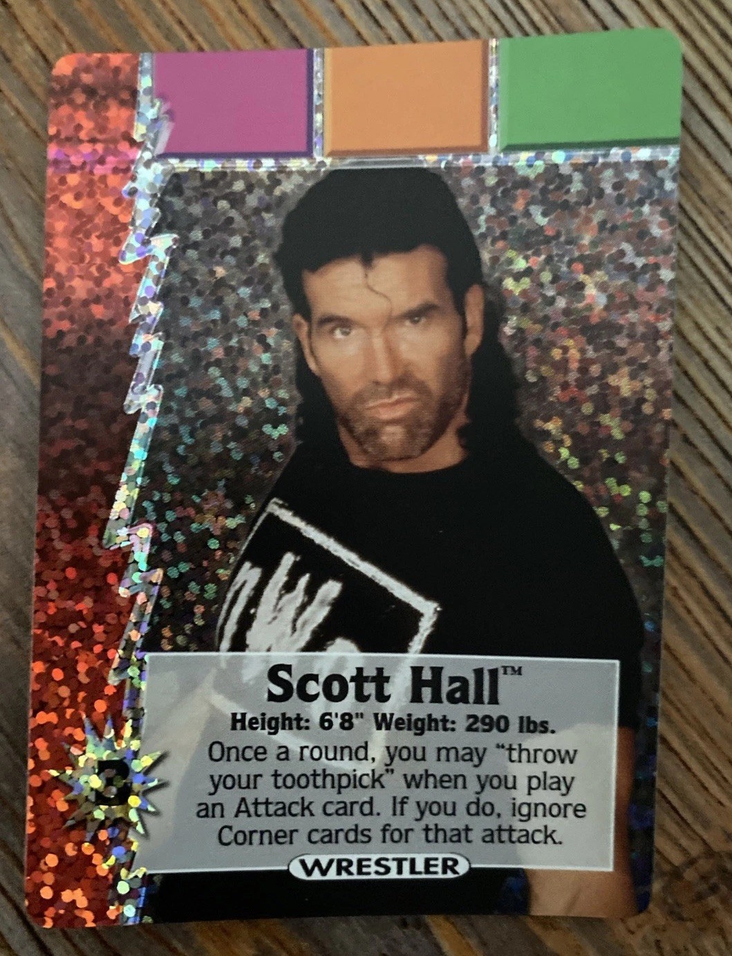 2000 Wizards Of The Coast WCW Nitro TCG Scott Hall Sparkle Foil NWO