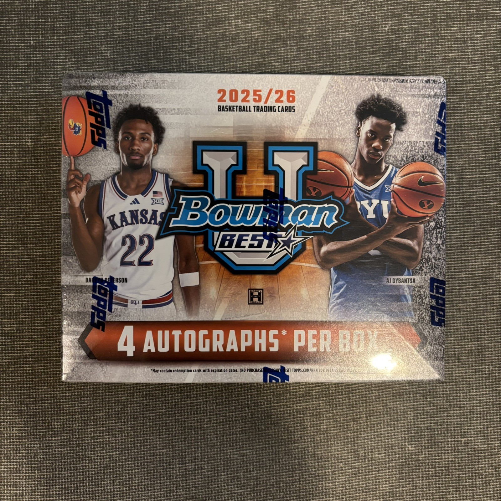 2025-26 BOWMAN U UNIVERSITY BEST HOBBY BOX (4 AUTOs) Basketball New Sealed QTY