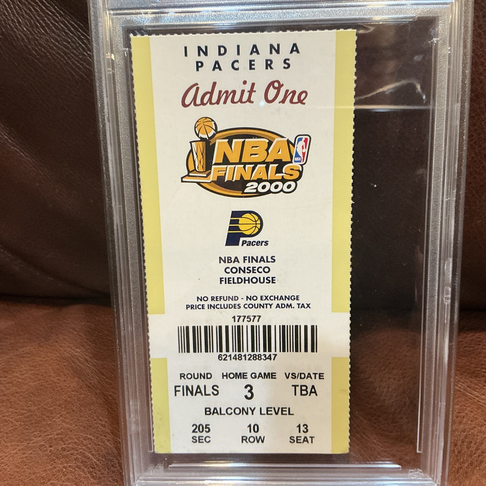 Psa 5 2000 NBA FINALS Game 5 Ticket Kobe Bryant Debut series Shaq Oneal Lakers