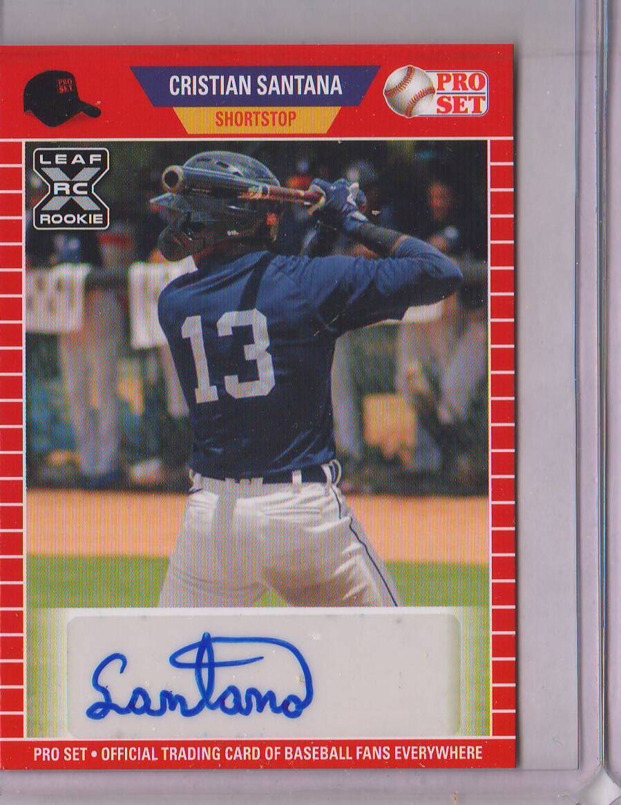 Cristian Santana PS-CS1 2021 Pro Set Autograph Auto