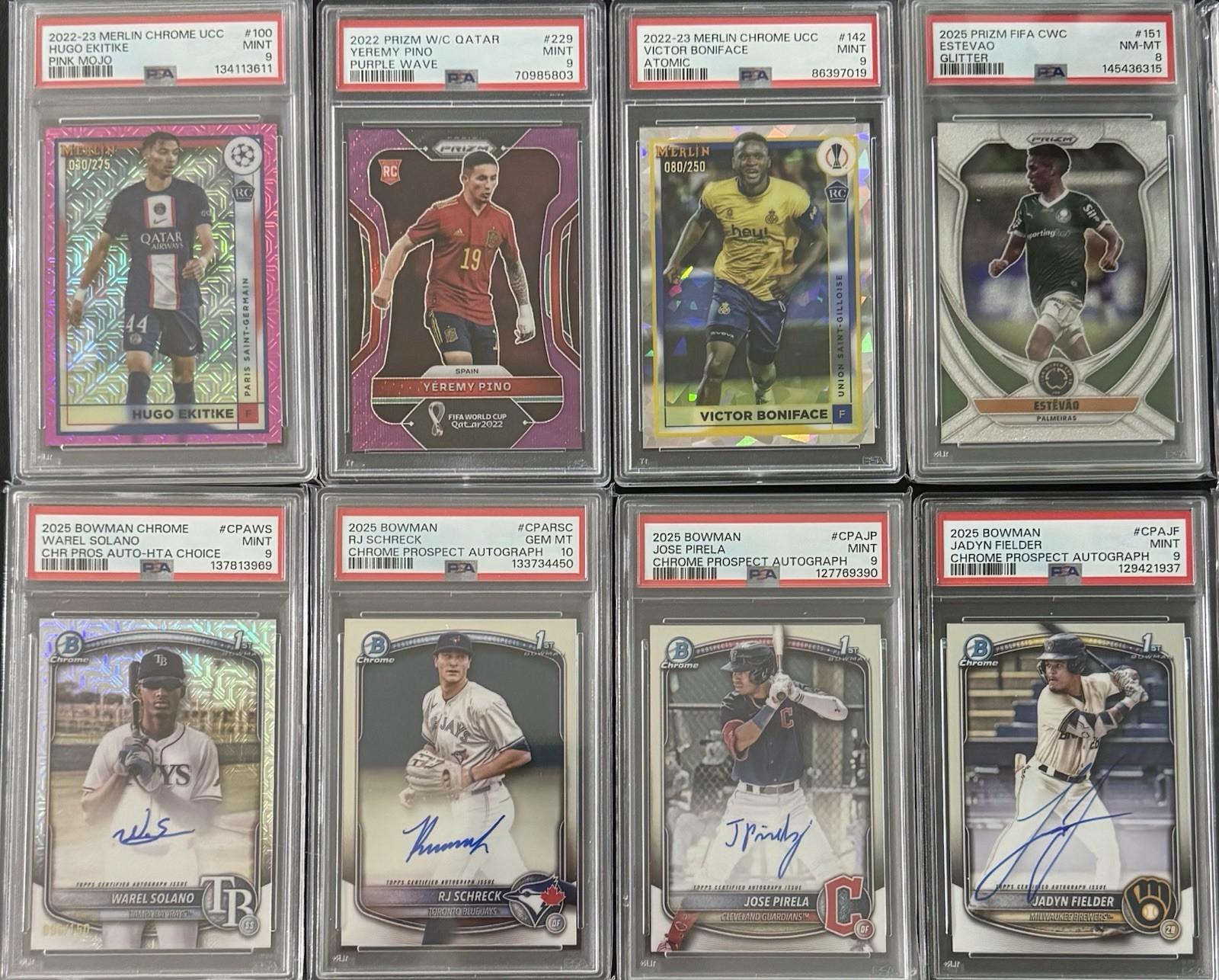 240 Card Multi-Sport Graded, Auto, Relic, #’d, Rookie & Or Parallel/Insert Lot