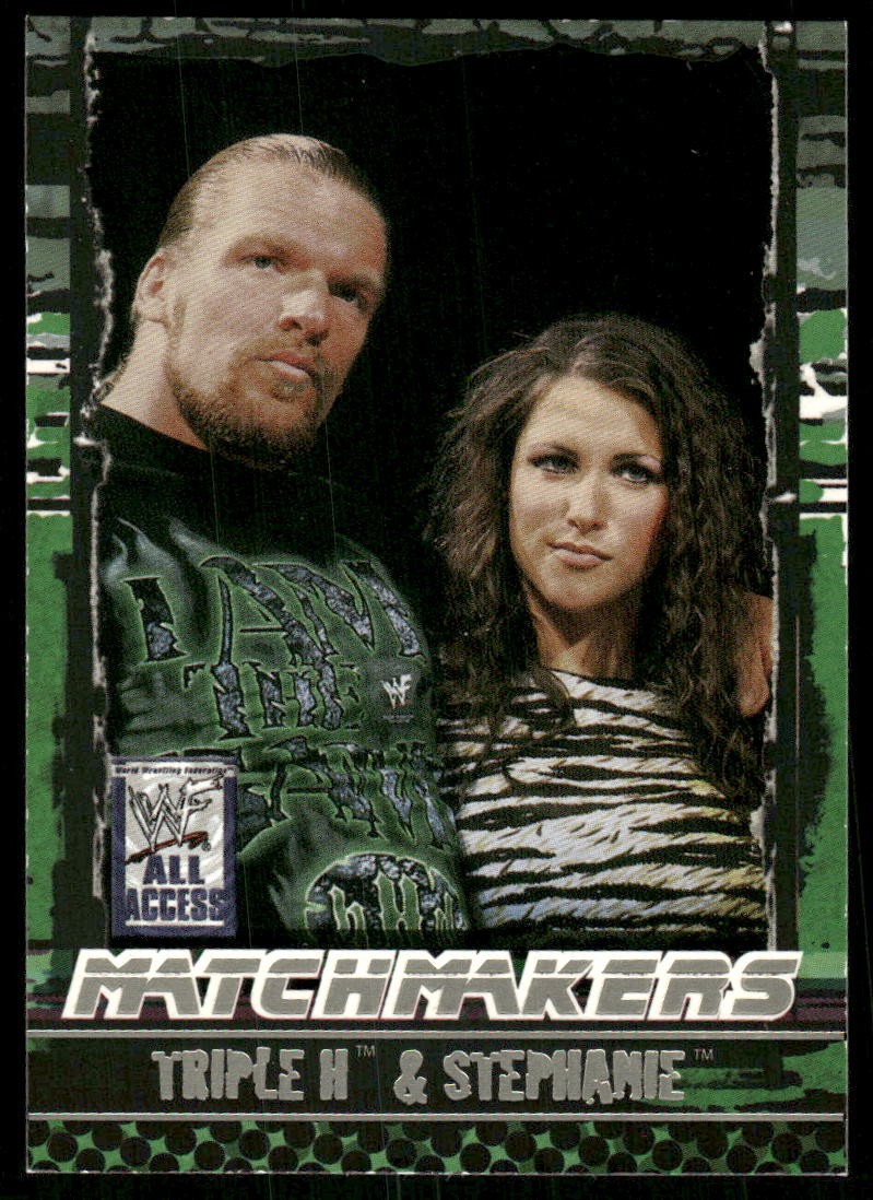 2002 Fleer WWF All Access #1 MM Triple H / Stephanie McMahon Match Makers