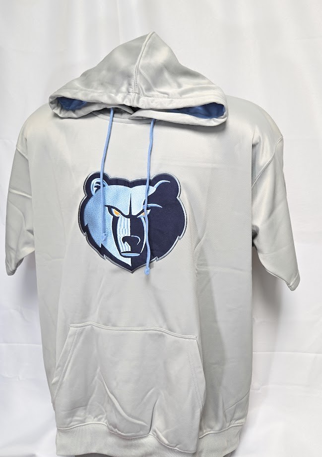 Mens Fanatics Memphis Grizzlies Short Sleeve NBA Basketball B&T Hoodie Pullover