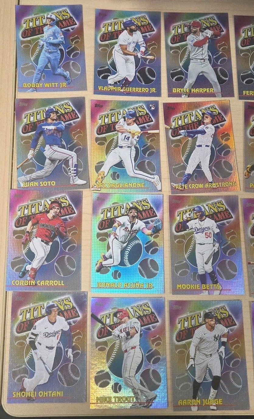 2026 MLB Topps Series 1 TITANS OF THE GAME COMPLETE 20 CARD SET TOG1-TOG20 NM