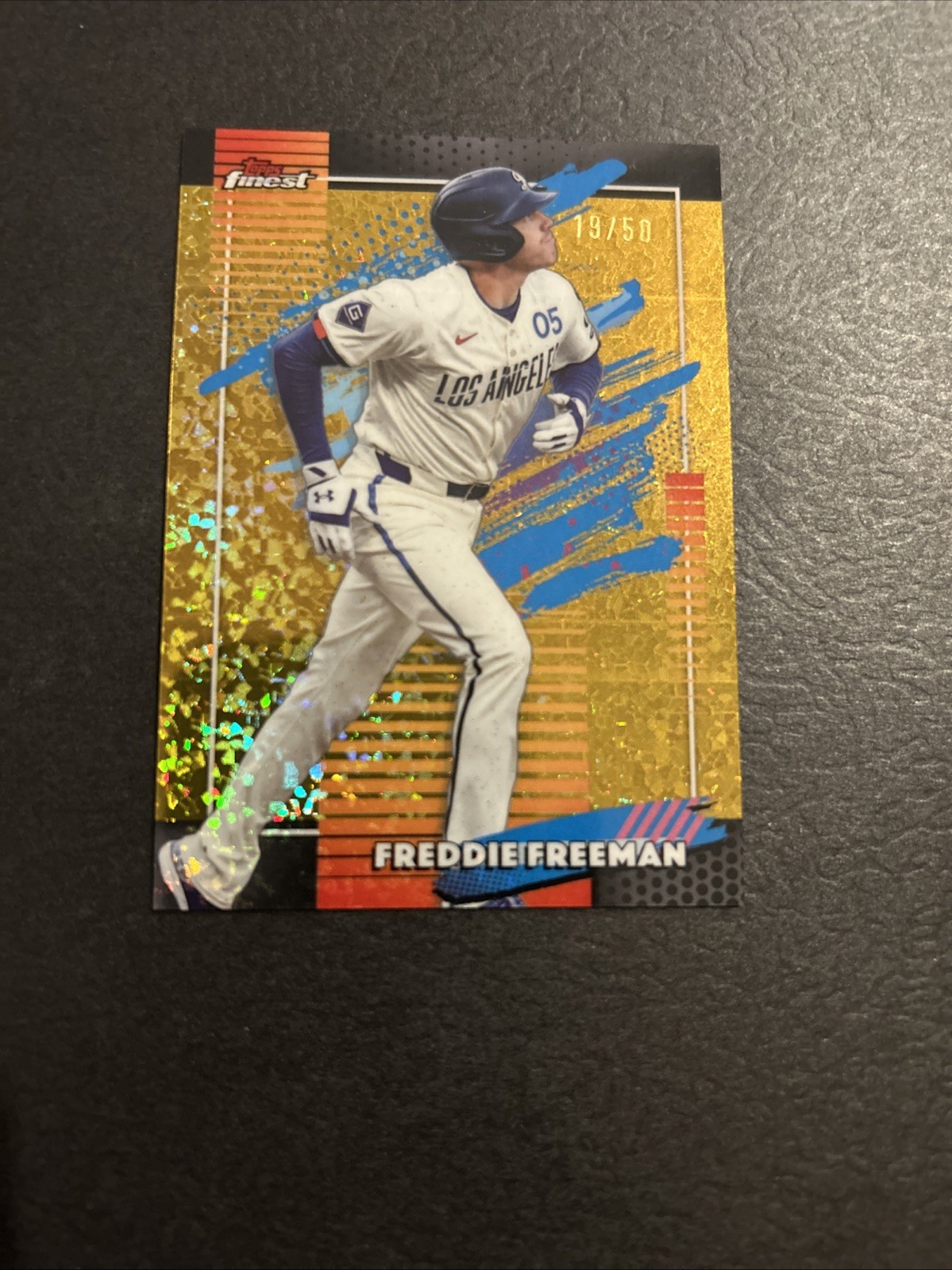 2026 Topps Finest Freddie Freeman GOLD Mini Diamond Uncommon /50 Dodgers