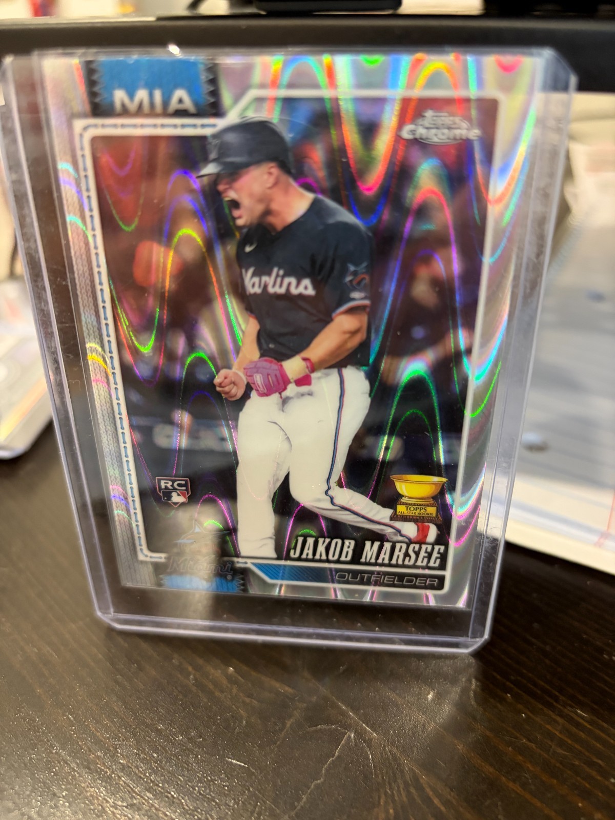 2026 Topps Chrome Baseball Jakob Marsee RC ROOKIE AQUA RAY WAVE Refractor /199