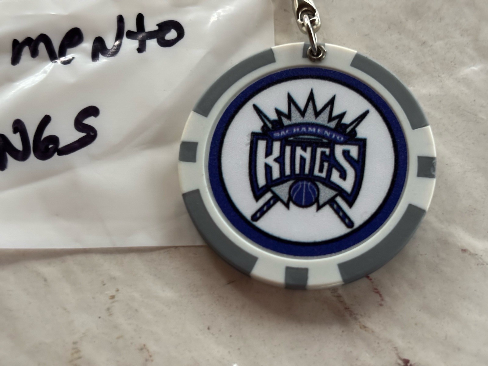 Sacramento Kings Key Chain Sacramento Kings Logo New Gray