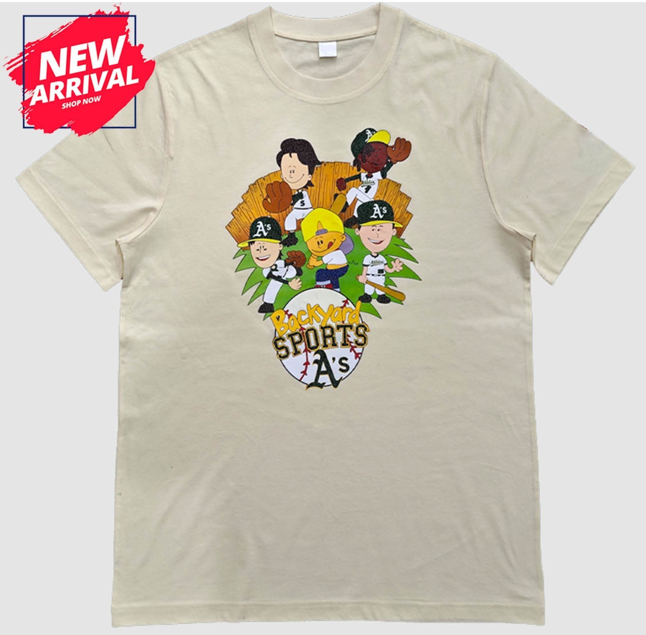 Athletics Backyard Baseball T-Shirt Giveaway – All Size
