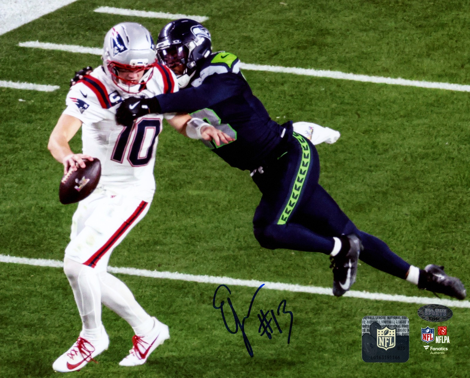 Ernest Jones IV Signed 8×10 Photo Seattle Seahawks MCS Holo