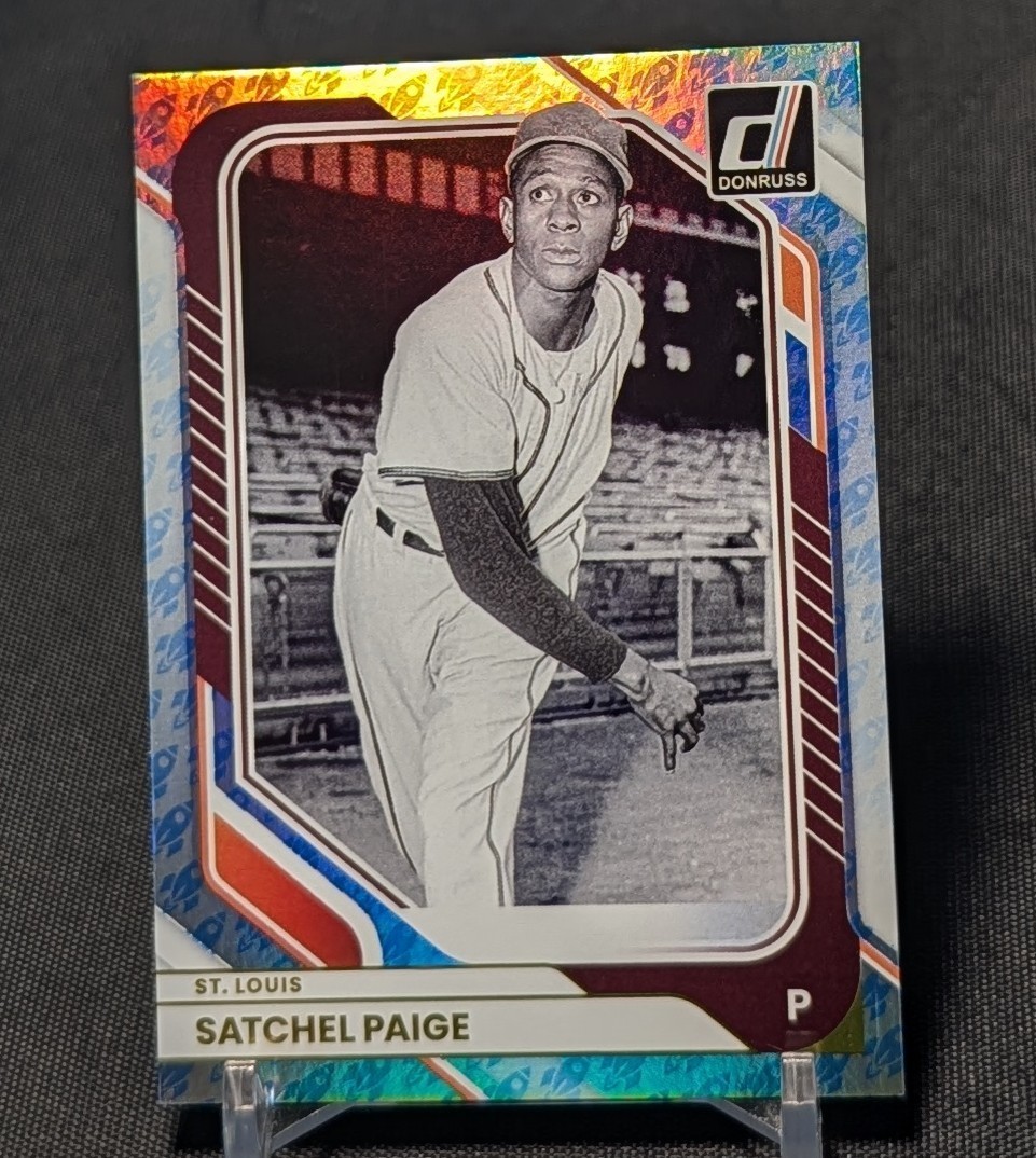 Satchel Paige Blue Rockets Holo Foil 2026 Donruss Baseball #73 St. Louis Browns