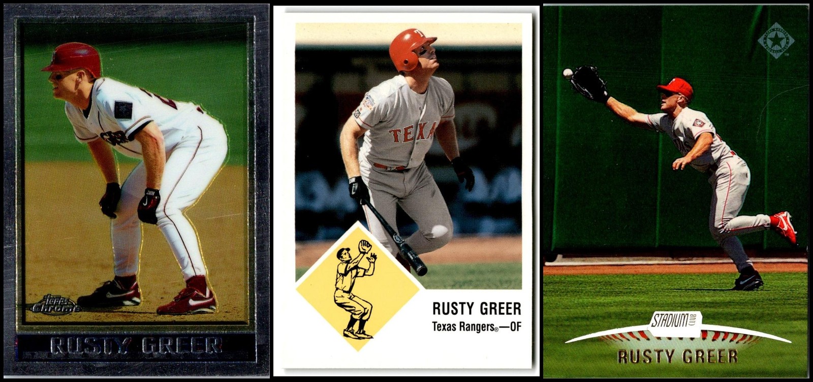 1998 Rusty Greer (3) Card Lot – DON’T MISS OUT – NEXT TIME IT’S GONE FOR GOOD!