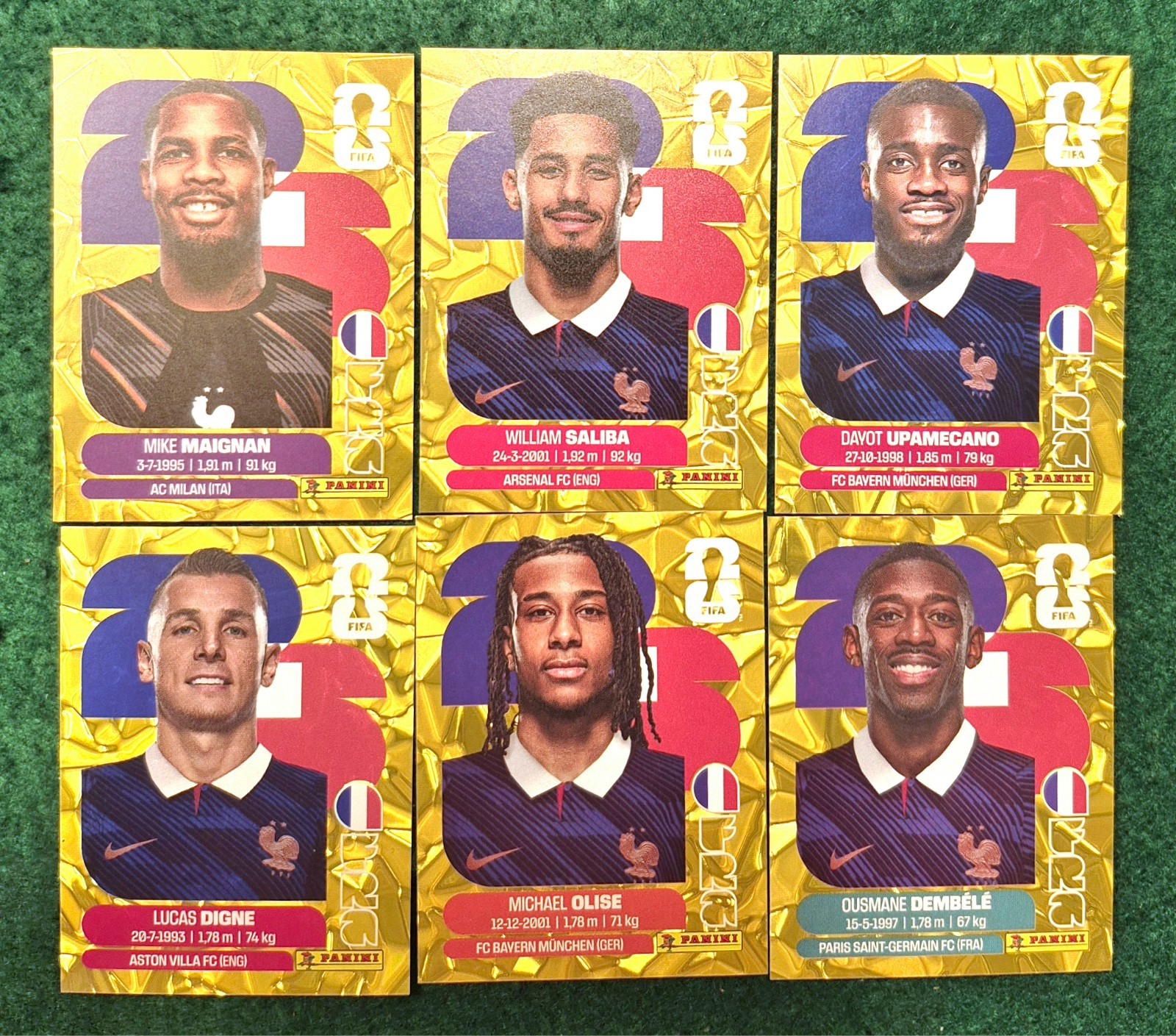 2026 Panini FIFA World Cup Stickers Group I – J GOLD CRUMPLE
