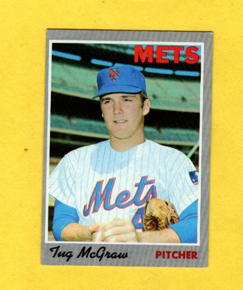 1970 Topps Tug McGraw #20 New York Mets EXCELLENT FREE SHIPPING