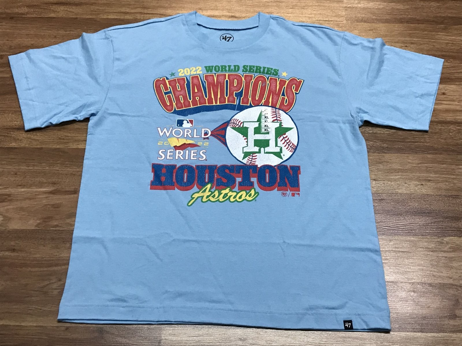 MENS XL – NEW NO TAGS ’47 Brand MLB Houston Astros 2022 World Series Champs