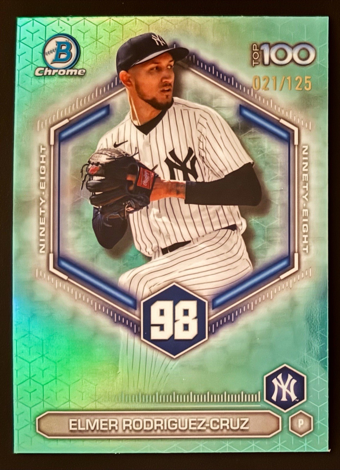 2026 Bowman Elmer Rodriguez Aqua Refractor #BTP-98 /125