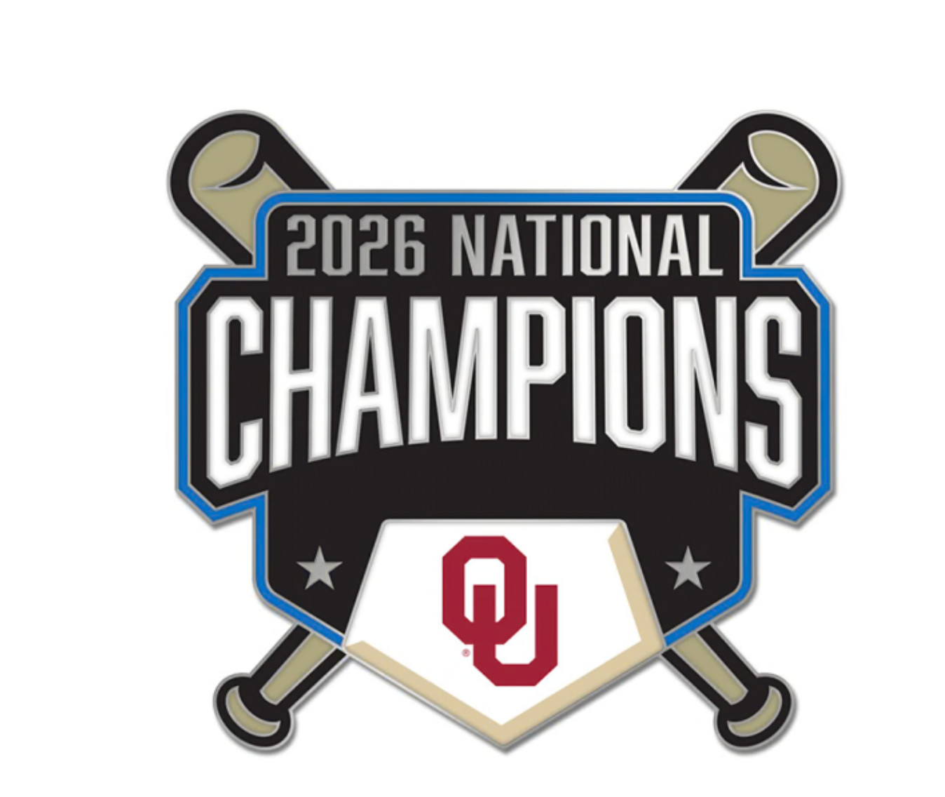 2026 NCAA College World Series National Champions Oklahoma Sooners Collector Pin