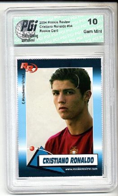 Cristiano Ronaldo 2004 Rookie Review card PGI 10 Portugal Manchester United