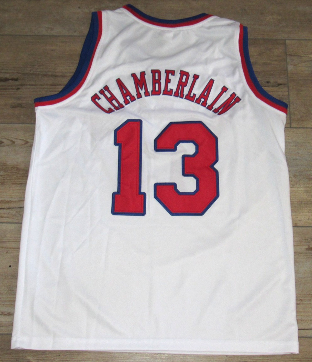 Kansas Jayhawks Wilt Chamberlain #13 Vintage Basketball Jersey size Men’s Large
