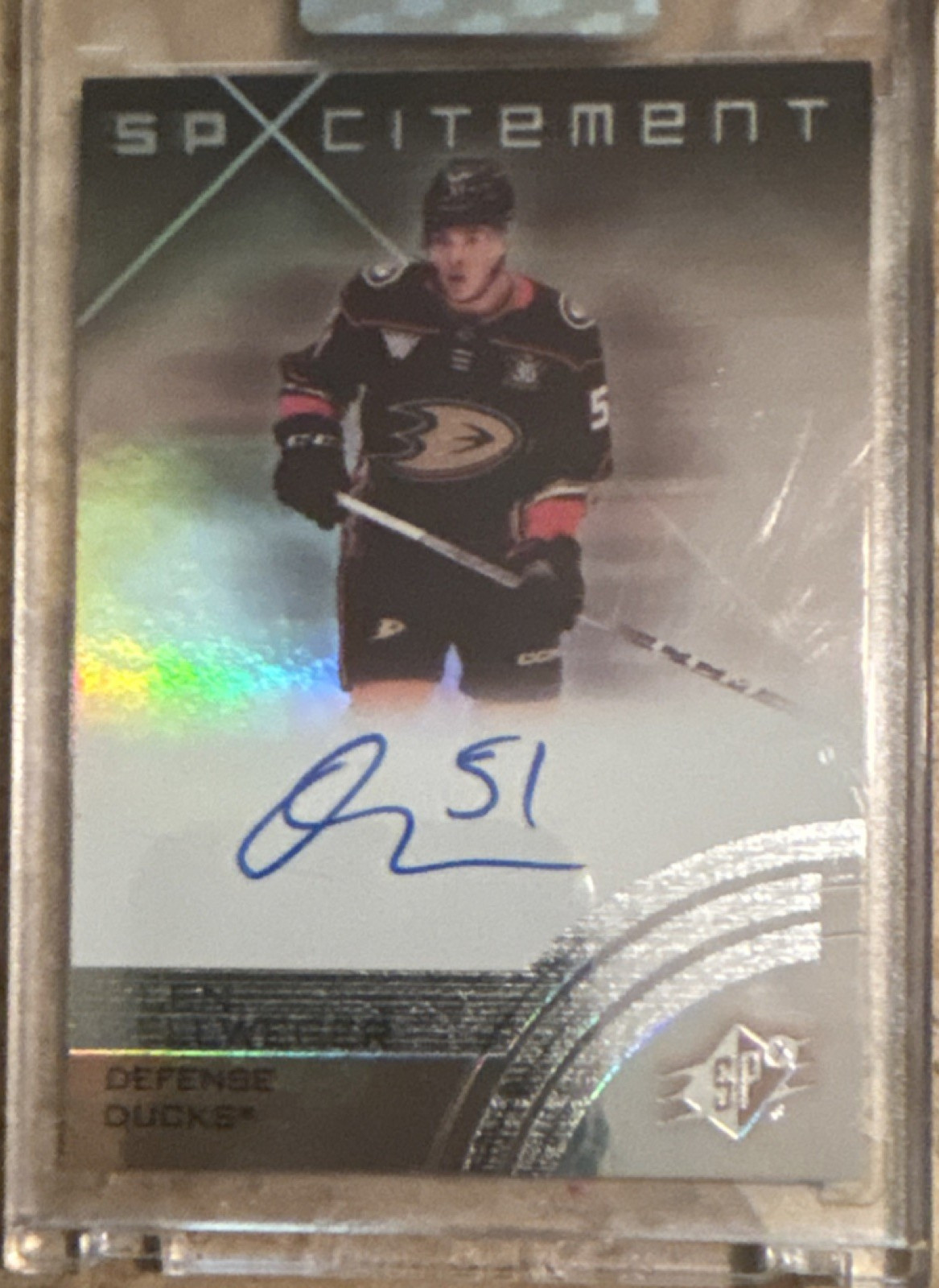 2024-25 Upper Deck Clear Cut spXcitement Olen Zellweger CXC-OZ Auto Ducks