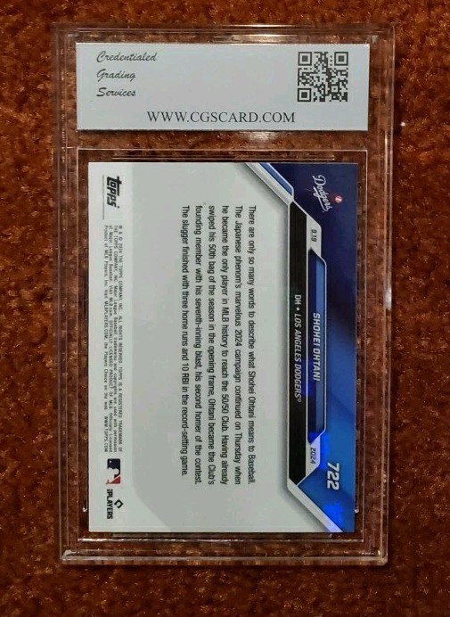 *SHOHEI OHTANI* 2024 Topps Now 1st 50/50 Player MLB #722 *CGS 10* L.A. Dodgers