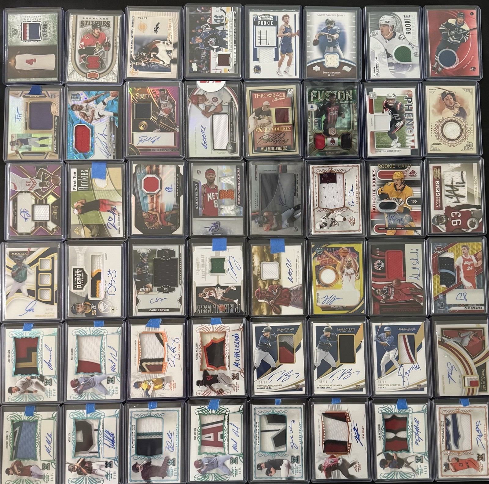 240 Card Multi-Sport Graded, Auto, Relic, #’d, Rookie & Or Parallel/Insert Lot