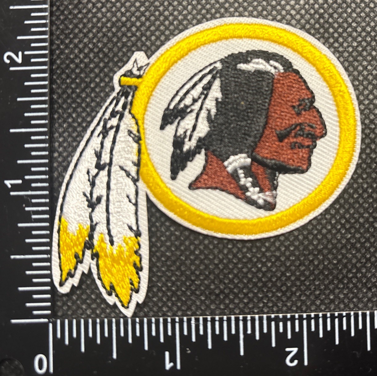 WASHINGTON COMMANDERS NFL FOOTBALL IRON ON EMBROIDERED PATCH SEE PHOTOS REDSKINS