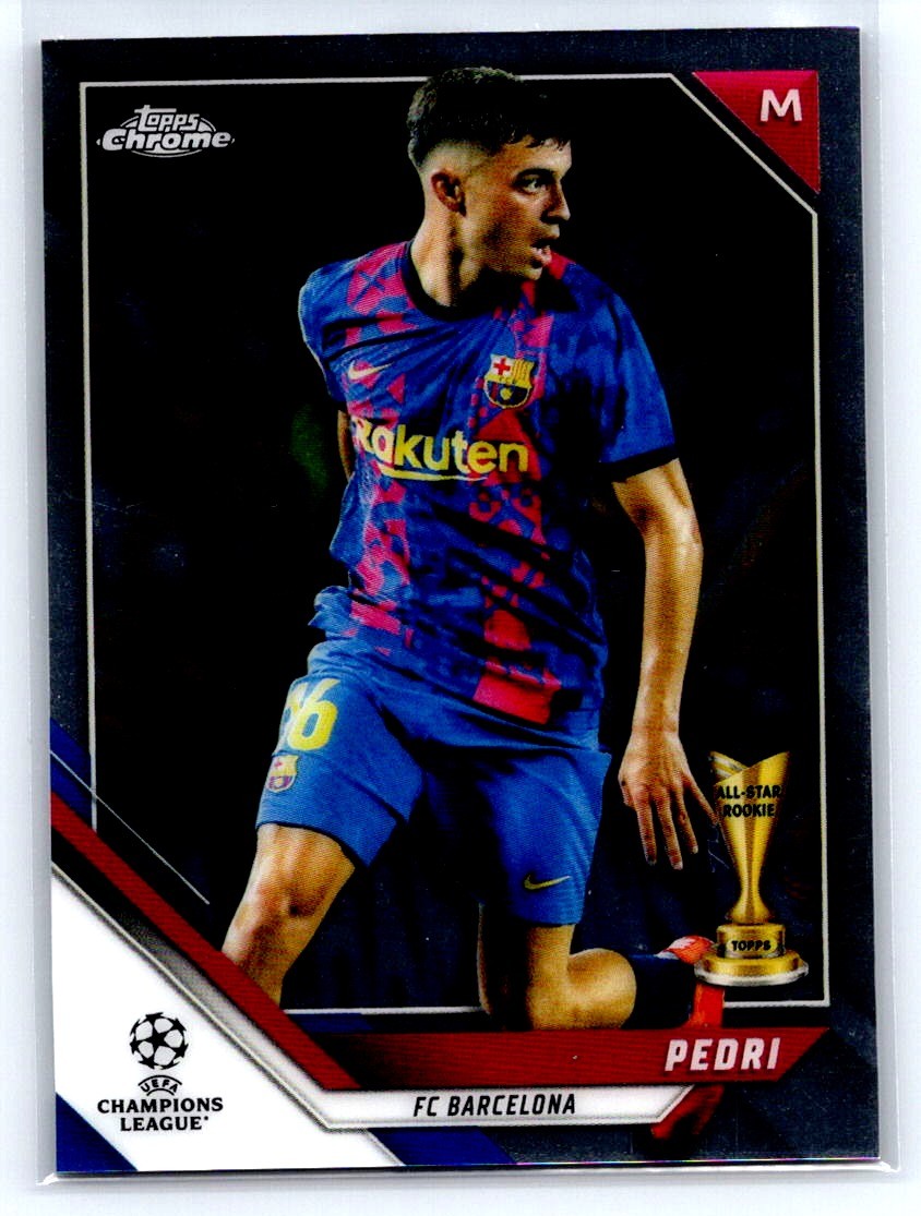 2021-22 Topps Chrome UEFA Champions League #89 Pedri FC Barcelona bX9d