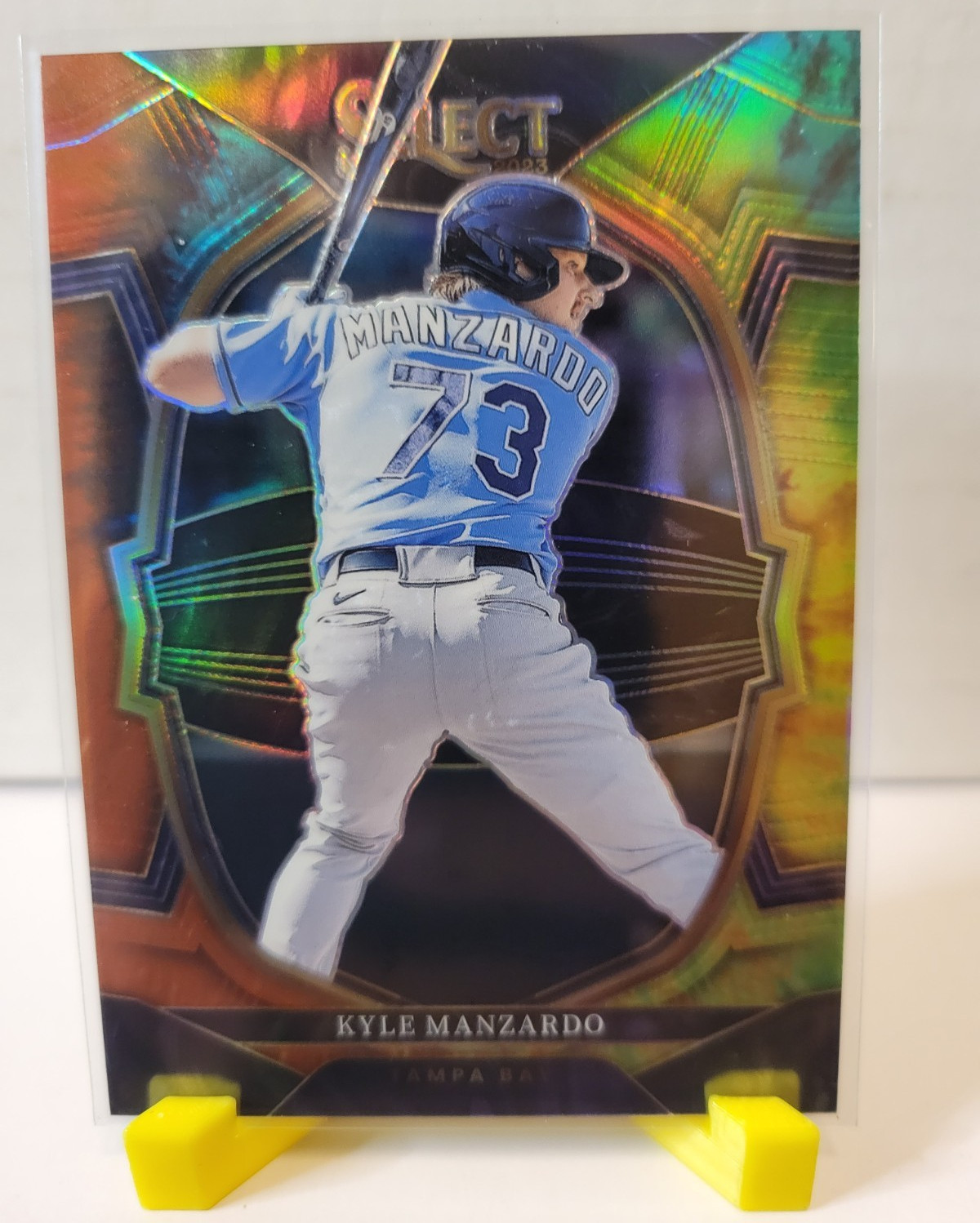 Panini 2023 Select Concourse Kyle Manzardo RC #88 Tie-Dye Prizm /25 Rays
